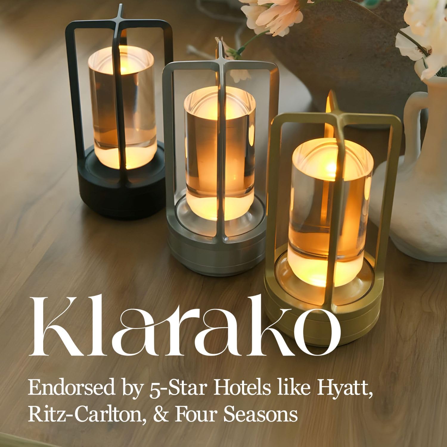 Amazon.com: Klarako Crystal Lantern Lamp – Modern Cordless